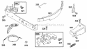 Control Brackets Band Brake Diagram and Parts List for 096902-0106-99  Briggs and Stratton Engine